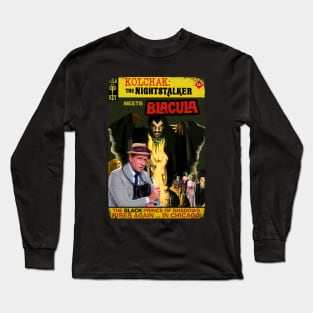 Kolchak the Night Stalker meets Blacula Long Sleeve T-Shirt